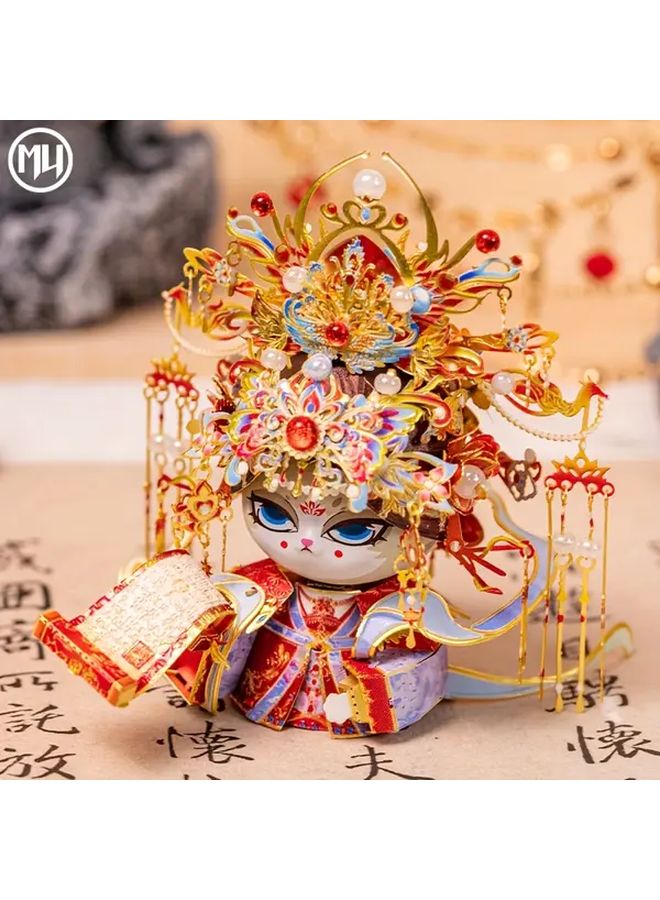 Empress Cat Metal Assembly Model Kit DIY Handmade Gift For Women - Image 3